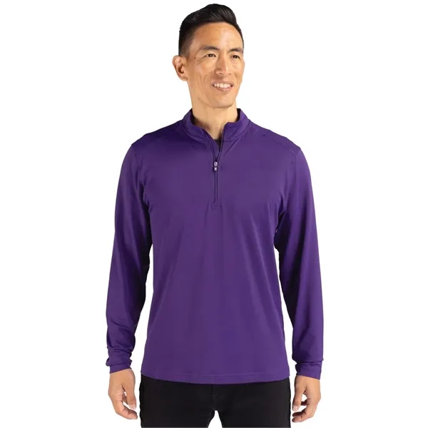 Cutter & Buck Virtue Eco Pique Recycled Quarter Zip Mens ... - Cutter & Buck Virtue Eco Pique Recycled Quarter Zip Mens ... - Image 11 of 17