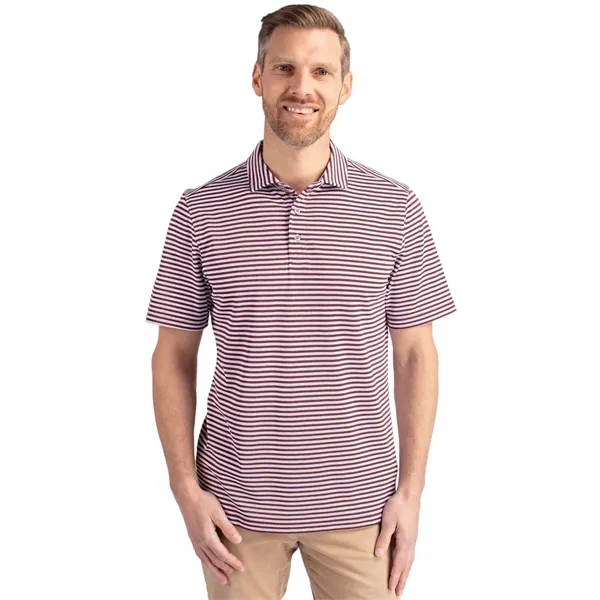 Cutter & Buck Virtue Eco Pique Stripe Recycled Mens Polo - Cutter & Buck Virtue Eco Pique Stripe Recycled Mens Polo - Image 21 of 37