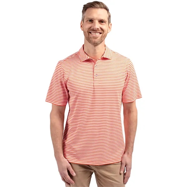 Cutter & Buck Virtue Eco Pique Stripe Recycled Mens Polo - Cutter & Buck Virtue Eco Pique Stripe Recycled Mens Polo - Image 23 of 37