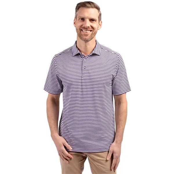 Cutter & Buck Virtue Eco Pique Stripe Recycled Mens Polo - Cutter & Buck Virtue Eco Pique Stripe Recycled Mens Polo - Image 24 of 37