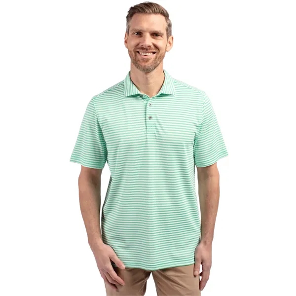 Cutter & Buck Virtue Eco Pique Stripe Recycled Mens Polo - Cutter & Buck Virtue Eco Pique Stripe Recycled Mens Polo - Image 25 of 37