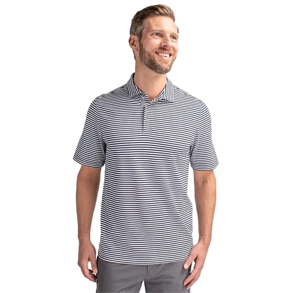 Cutter & Buck Virtue Eco Pique Stripe Recycled Mens Polo - Cutter & Buck Virtue Eco Pique Stripe Recycled Mens Polo - Image 28 of 37