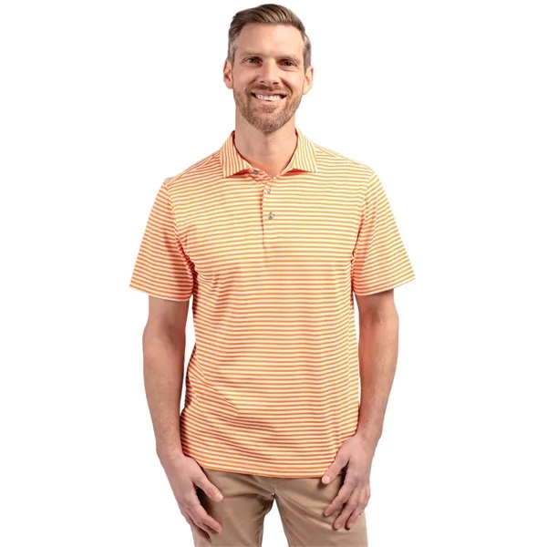 Cutter & Buck Virtue Eco Pique Stripe Recycled Mens Polo - Cutter & Buck Virtue Eco Pique Stripe Recycled Mens Polo - Image 29 of 37