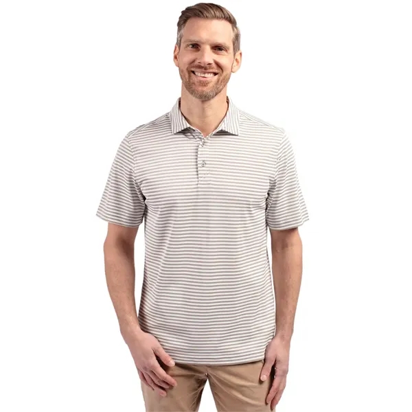 Cutter & Buck Virtue Eco Pique Stripe Recycled Mens Polo - Cutter & Buck Virtue Eco Pique Stripe Recycled Mens Polo - Image 31 of 37