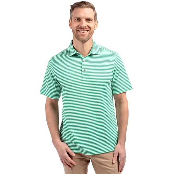 Cutter & Buck Virtue Eco Pique Stripe Recycled Mens Polo - Cutter & Buck Virtue Eco Pique Stripe Recycled Mens Polo - Image 33 of 37