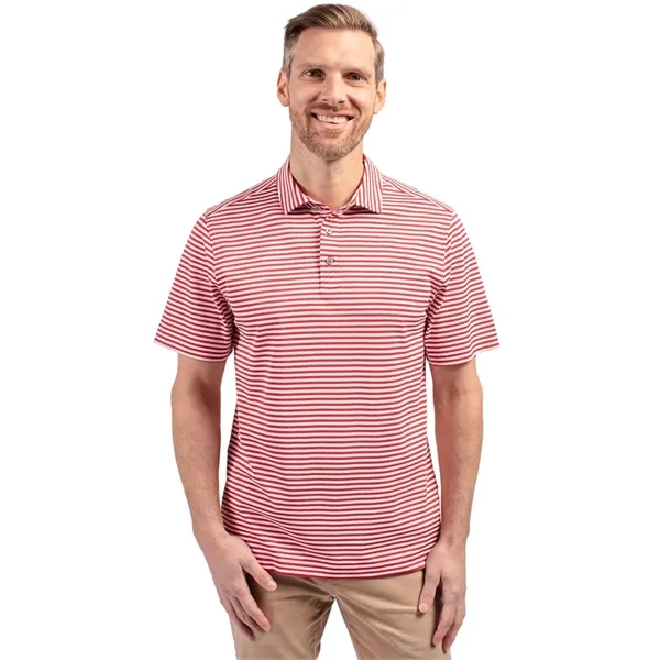 Cutter & Buck Virtue Eco Pique Stripe Recycled Mens Polo - Cutter & Buck Virtue Eco Pique Stripe Recycled Mens Polo - Image 34 of 37