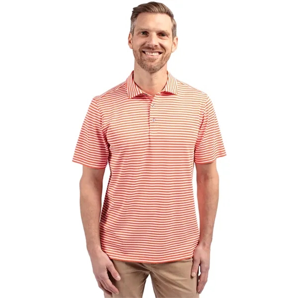 Cutter & Buck Virtue Eco Pique Stripe Recycled Mens Big a... - Cutter & Buck Virtue Eco Pique Stripe Recycled Mens Big a... - Image 10 of 15