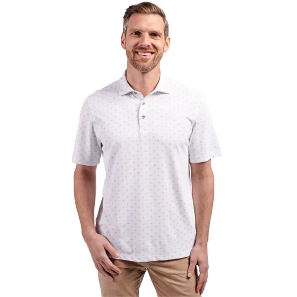 Cutter & Buck Virtue Eco Pique Tile Print Recycled Mens B... - Cutter & Buck Virtue Eco Pique Tile Print Recycled Mens B... - Image 5 of 5