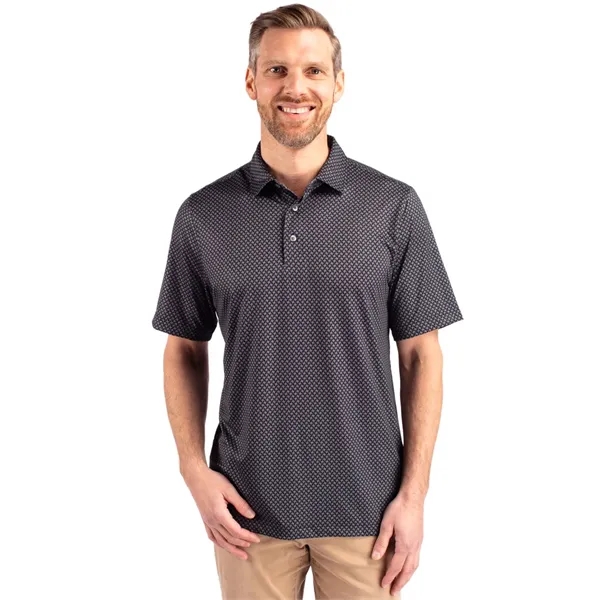 Cutter & Buck Pike Banner Print Stretch Mens Polo - Cutter & Buck Pike Banner Print Stretch Mens Polo - Image 1 of 7