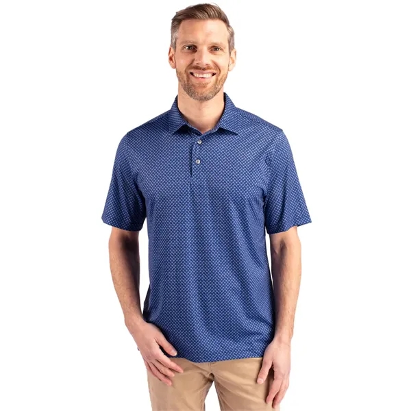 Cutter & Buck Pike Banner Print Stretch Mens Polo - Cutter & Buck Pike Banner Print Stretch Mens Polo - Image 7 of 7