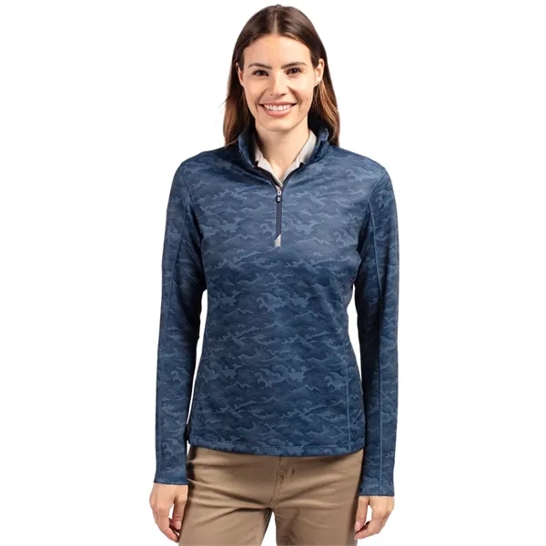 Cutter & Buck Traverse Stretch Eco Camo Print Quarter Zip... - Cutter & Buck Traverse Stretch Eco Camo Print Quarter Zip... - Image 5 of 5