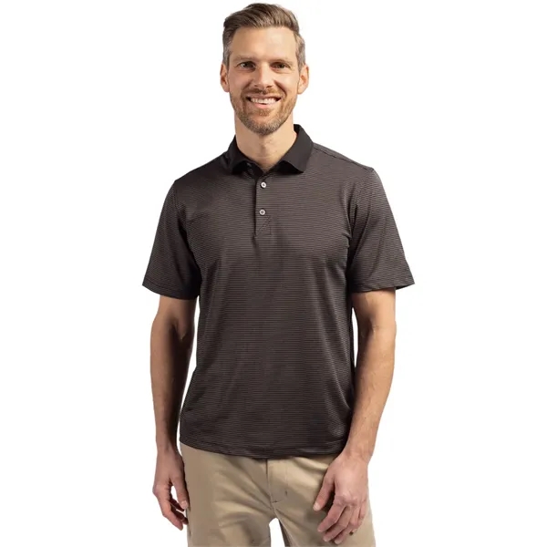 Cutter & Buck Virtue Eco Pique Micro Stripe Recycled Mens... - Cutter & Buck Virtue Eco Pique Micro Stripe Recycled Mens... - Image 12 of 21