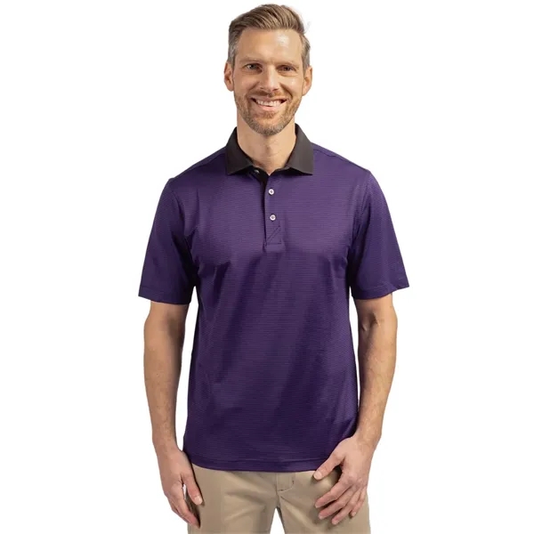 Cutter & Buck Virtue Eco Pique Micro Stripe Recycled Mens... - Cutter & Buck Virtue Eco Pique Micro Stripe Recycled Mens... - Image 14 of 21