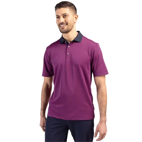 Cutter & Buck Virtue Eco Pique Micro Stripe Recycled Mens... - Cutter & Buck Virtue Eco Pique Micro Stripe Recycled Mens... - Image 16 of 21