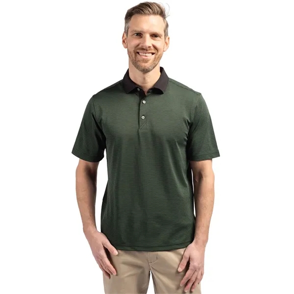 Cutter & Buck Virtue Eco Pique Micro Stripe Recycled Mens... - Cutter & Buck Virtue Eco Pique Micro Stripe Recycled Mens... - Image 17 of 21