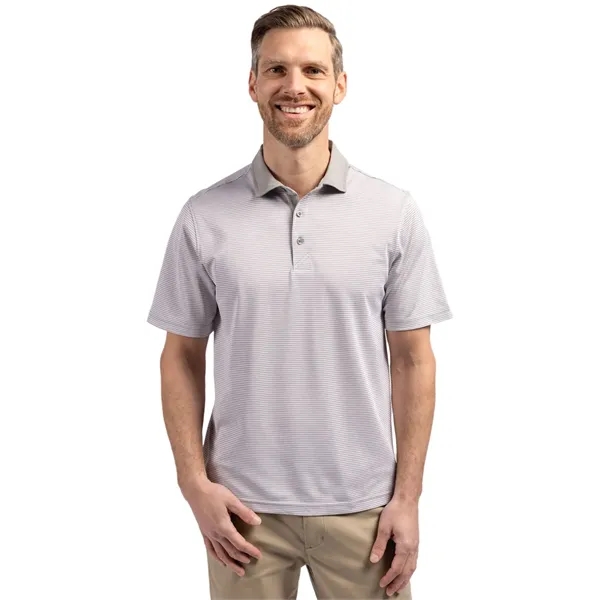 Cutter & Buck Virtue Eco Pique Micro Stripe Recycled Mens... - Cutter & Buck Virtue Eco Pique Micro Stripe Recycled Mens... - Image 18 of 21