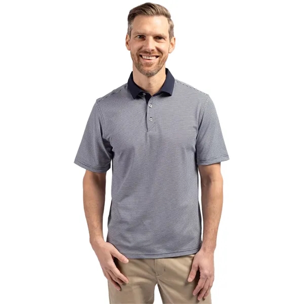 Cutter & Buck Virtue Eco Pique Micro Stripe Recycled Mens... - Cutter & Buck Virtue Eco Pique Micro Stripe Recycled Mens... - Image 19 of 21