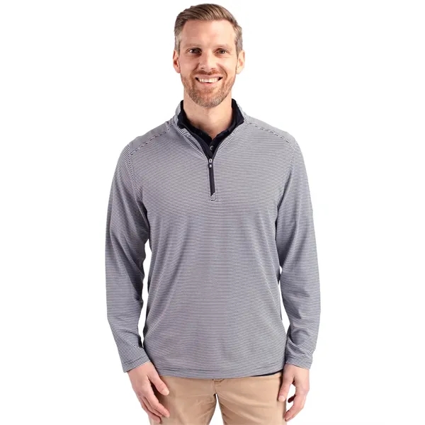 Cutter & Buck Virtue Eco Pique Micro Stripe Recycled Mens... - Cutter & Buck Virtue Eco Pique Micro Stripe Recycled Mens... - Image 12 of 15