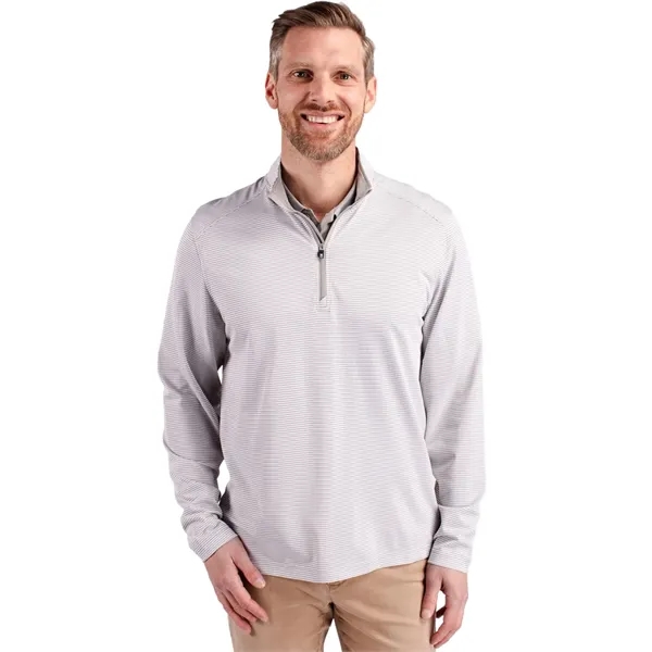 Cutter & Buck Virtue Eco Pique Micro Stripe Recycled Mens... - Cutter & Buck Virtue Eco Pique Micro Stripe Recycled Mens... - Image 13 of 15