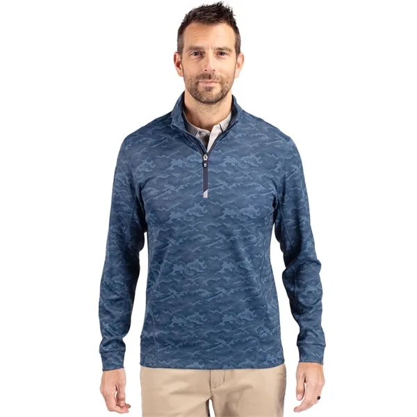 Cutter & Buck Traverse Stretch Eco Camo Print Quarter Zip... - Cutter & Buck Traverse Stretch Eco Camo Print Quarter Zip... - Image 5 of 5
