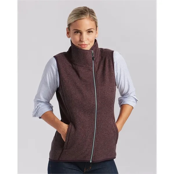 Cutter & Buck Mainsail Sweater Knit Womens Asymmetrical Vest - Cutter & Buck Mainsail Sweater Knit Womens Asymmetrical Vest - Image 1 of 16