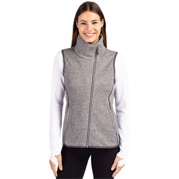 Cutter & Buck Mainsail Sweater Knit Womens Asymmetrical Vest - Cutter & Buck Mainsail Sweater Knit Womens Asymmetrical Vest - Image 15 of 16