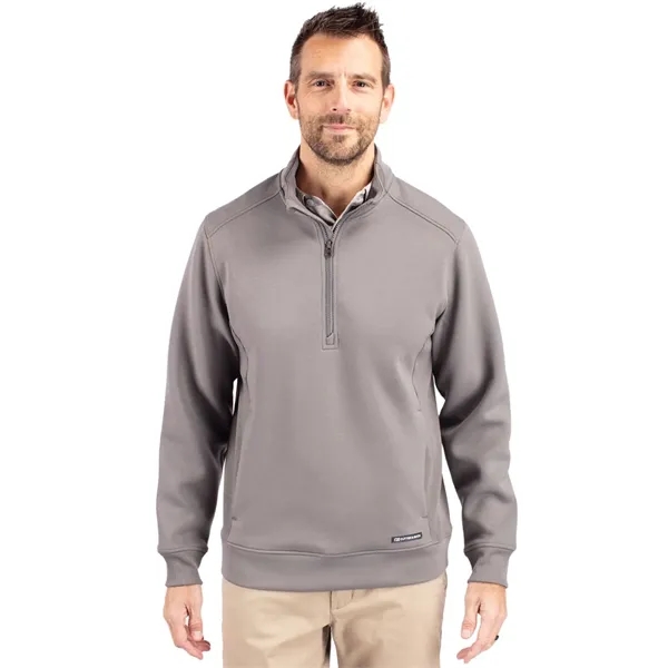 Cutter & Buck Roam Recycled Buttery-Soft Knit Mens Quarte...