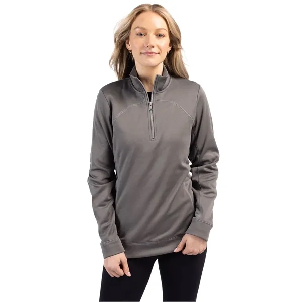 Clique Helsa Performance Womens Half Zip Pullover Sweatshirt - Clique Helsa Performance Womens Half Zip Pullover Sweatshirt - Image 1 of 10