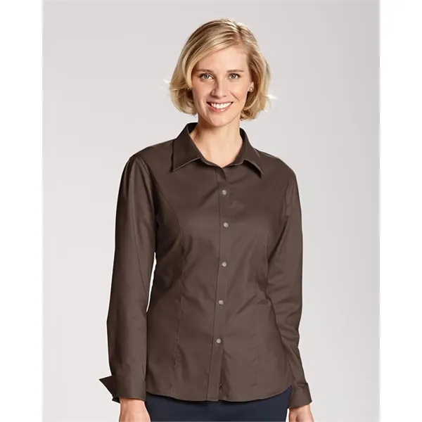 Cutter & Buck Epic Easy Care Nailshead Womens Long Sleeve... - Cutter & Buck Epic Easy Care Nailshead Womens Long Sleeve... - Image 1 of 8