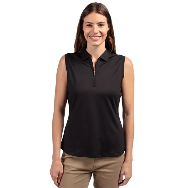 Cutter & Buck Forge Stretch Womens Sleeveless Polo - Cutter & Buck Forge Stretch Womens Sleeveless Polo - Image 1 of 11