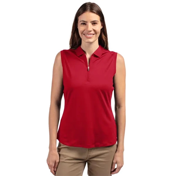 Cutter & Buck Forge Stretch Womens Sleeveless Polo - Cutter & Buck Forge Stretch Womens Sleeveless Polo - Image 8 of 11