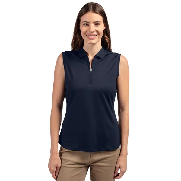 Cutter & Buck Forge Stretch Womens Sleeveless Polo - Cutter & Buck Forge Stretch Womens Sleeveless Polo - Image 9 of 11