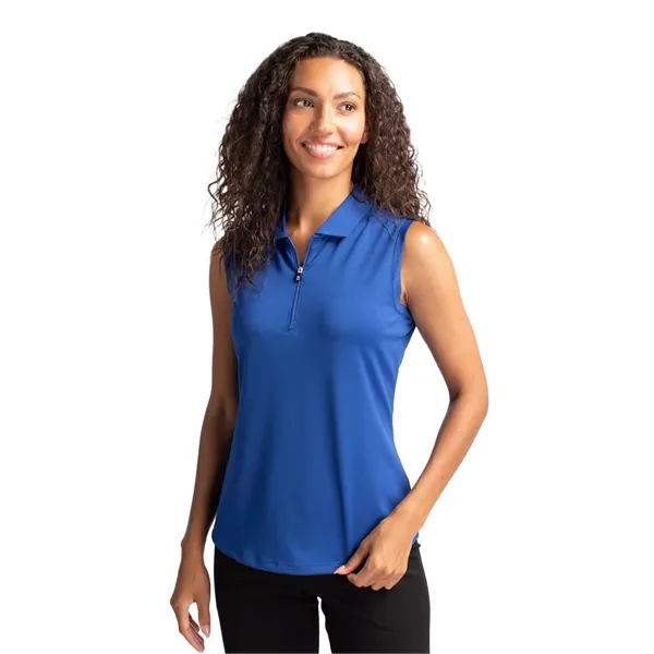 Cutter & Buck Forge Stretch Womens Sleeveless Polo - Cutter & Buck Forge Stretch Womens Sleeveless Polo - Image 10 of 11