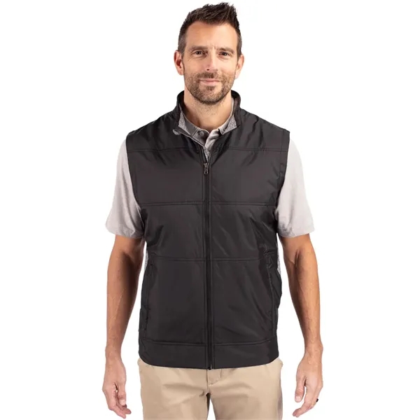 Cutter & Buck Stealth Hybrid Quilted Mens Windbreaker Vest - Cutter & Buck Stealth Hybrid Quilted Mens Windbreaker Vest - Image 11 of 26