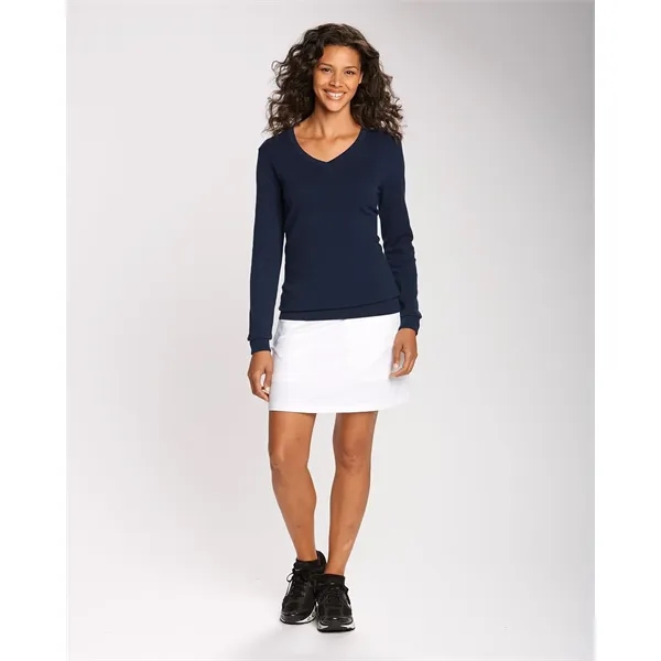 Cutter & Buck Lakemont Tri-Blend Womens V-Neck Pullover S... - Cutter & Buck Lakemont Tri-Blend Womens V-Neck Pullover S... - Image 4 of 4