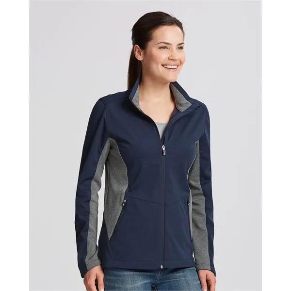 Cutter & Buck Navigate Softshell Womens Full Zip Jacket - Cutter & Buck Navigate Softshell Womens Full Zip Jacket - Image 1 of 7