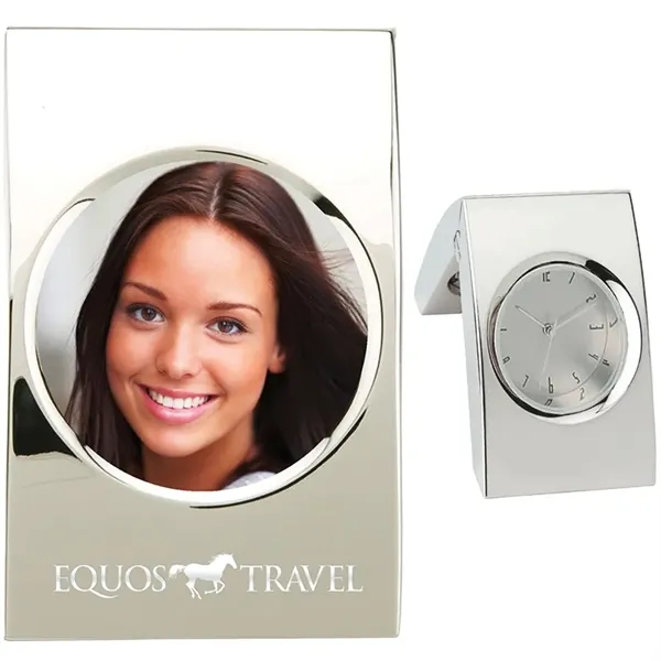 Custom Magnifique Folding Clock / Photo Frame