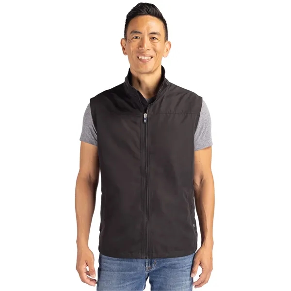 Cutter & Buck Charter Recycled Packable Mens Full Zip Vest