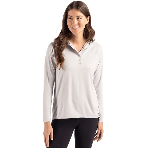 Cutter & Buck Coastline Recycled Double Peached Womens Ho...