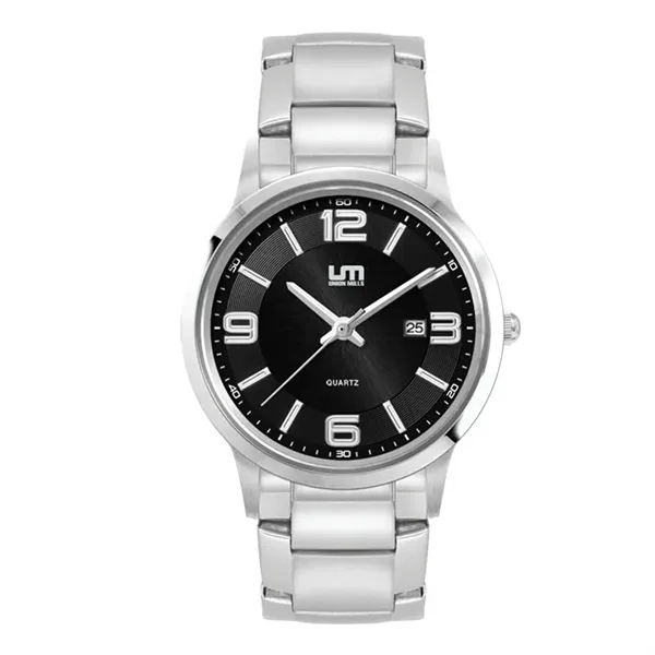 Ladies Black Case Watch Ladies Silver Stainless Steel Cas... - Ladies Black Case Watch Ladies Silver Stainless Steel Cas... - Image 1 of 1