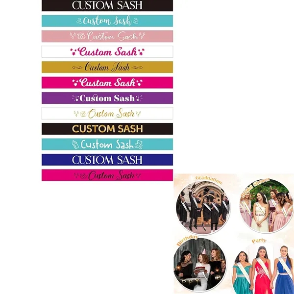 Custom Pageant Satin Sash - Custom Pageant Satin Sash - Image 0 of 3