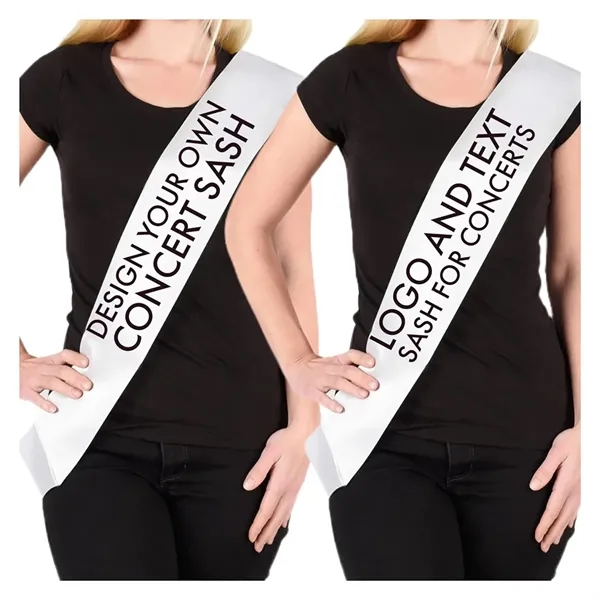 Custom Pageant Satin Sash - Custom Pageant Satin Sash - Image 3 of 3