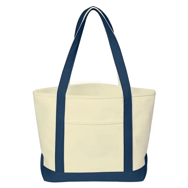 Canvas Tote Bag Bulk with Outer Pocket - Canvas Tote Bag Bulk with Outer Pocket - Image 5 of 7