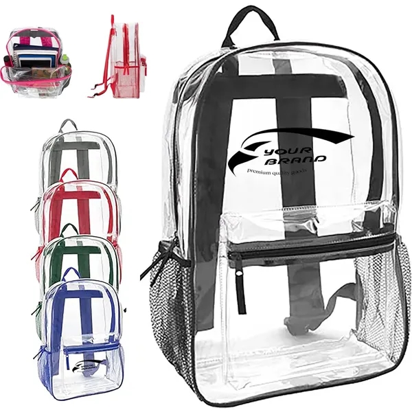 24L Stadium Approved Certified Clear Backpack - 24L Stadium Approved Certified Clear Backpack - Image 0 of 8