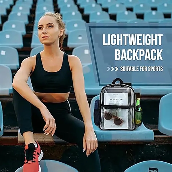 24L Stadium Approved Certified Clear Backpack - 24L Stadium Approved Certified Clear Backpack - Image 2 of 8