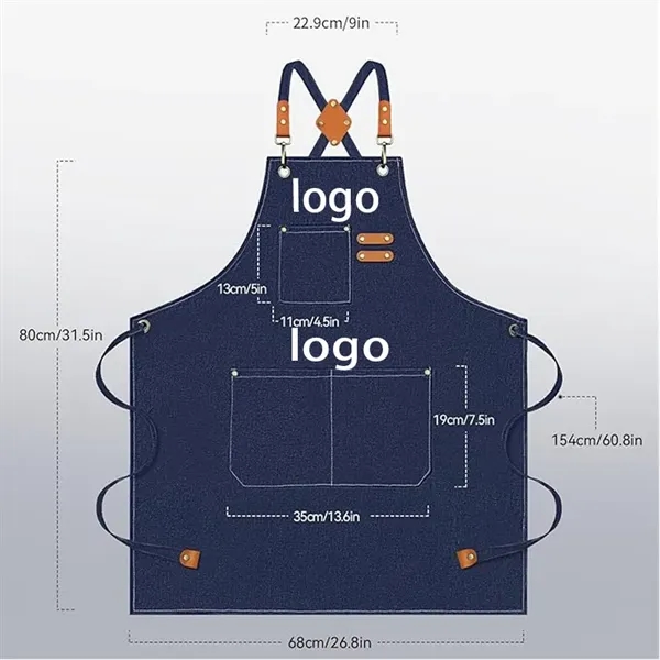 Adult Cotton Canvas Heavy Duty Adjustable Work Apron - Adult Cotton Canvas Heavy Duty Adjustable Work Apron - Image 1 of 6