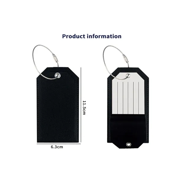 Custom Label leather luggage Tag - Custom Label leather luggage Tag - Image 9 of 9