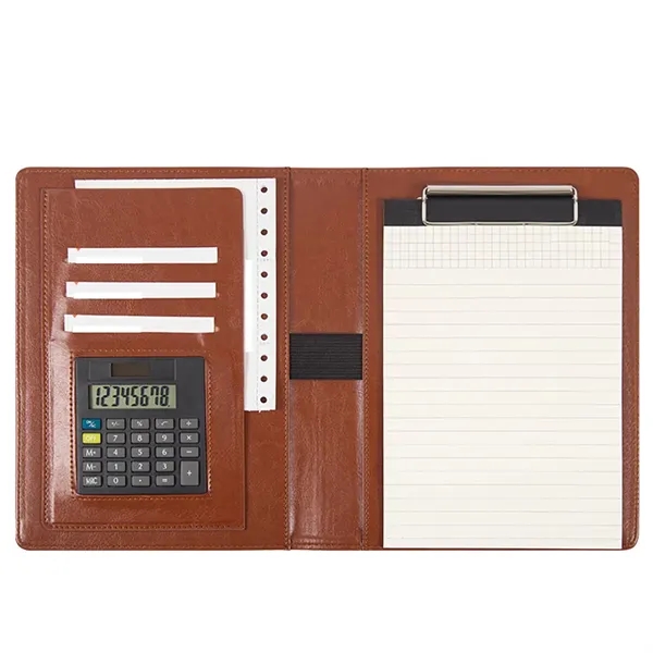 A5 Notepad Zippered Organizer With Calculator Writing Pad - A5 Notepad Zippered Organizer With Calculator Writing Pad - Image 1 of 5