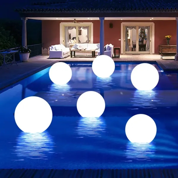 8" Floating LED Beach Ball - 8" Floating LED Beach Ball - Image 2 of 3