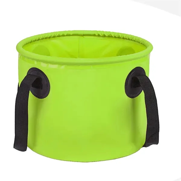 9L PVC Tarpaulin Camping Picnic Collapsible Water Bucket - 9L PVC Tarpaulin Camping Picnic Collapsible Water Bucket - Image 1 of 7